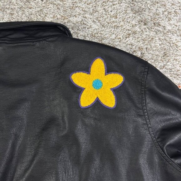 KLOUD9 Men's Casual Premium Multiple Patches PU Leather Jacket J23900 SIZE M - Picture 8 of 16